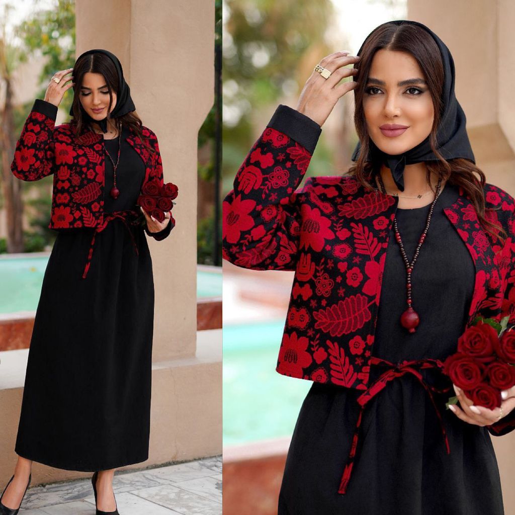 خرید انلاین ست کت سارافون زنانه طرح یلدا🍂