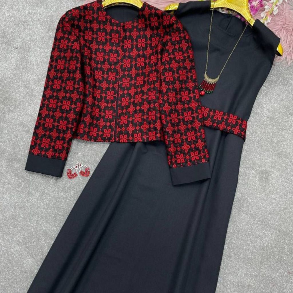 مشخصات ست کت سارافون زنانه طرح یلدا🍂