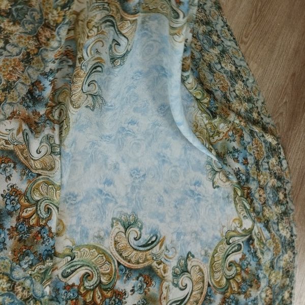 روسری نخی قواره 120طرح‌ آبرنگی