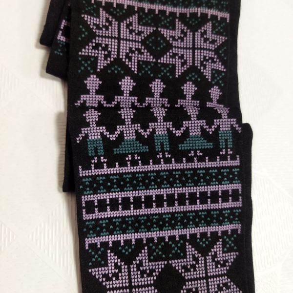 جورابشلواری مشکی طرحدار  زنانه