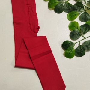 جورابشلواری قرمز ساده زنانه