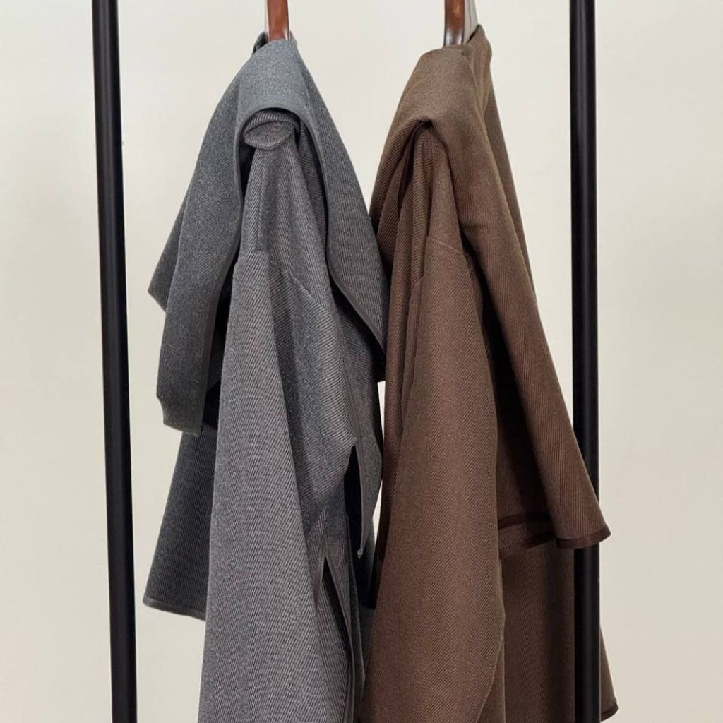 خرید انلاین پالتو شال دار مزونی