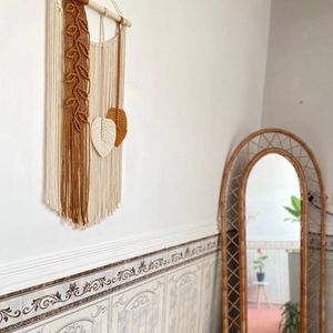 خرید انلاین آویز مکرومه جوانه طرح چمن