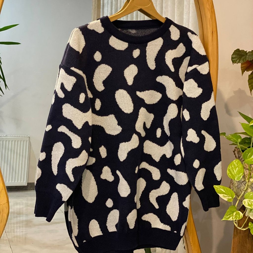 مشخصات بلوز بافت زنانه طرح‌ گاوی