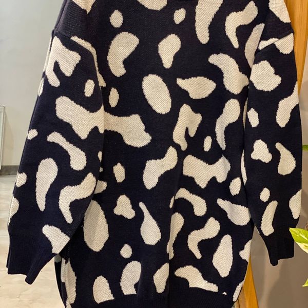 بلوز بافت زنانه طرح‌ گاوی