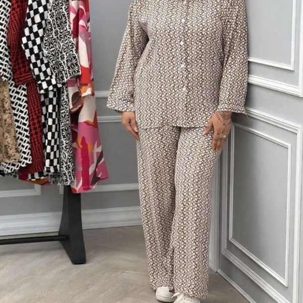 ست مانتو شلوار پرستو