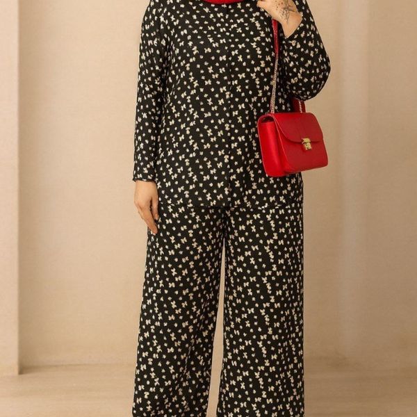 ست مانتو شلوار پرستو