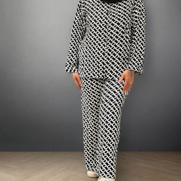 ست مانتو شلوار پرستو