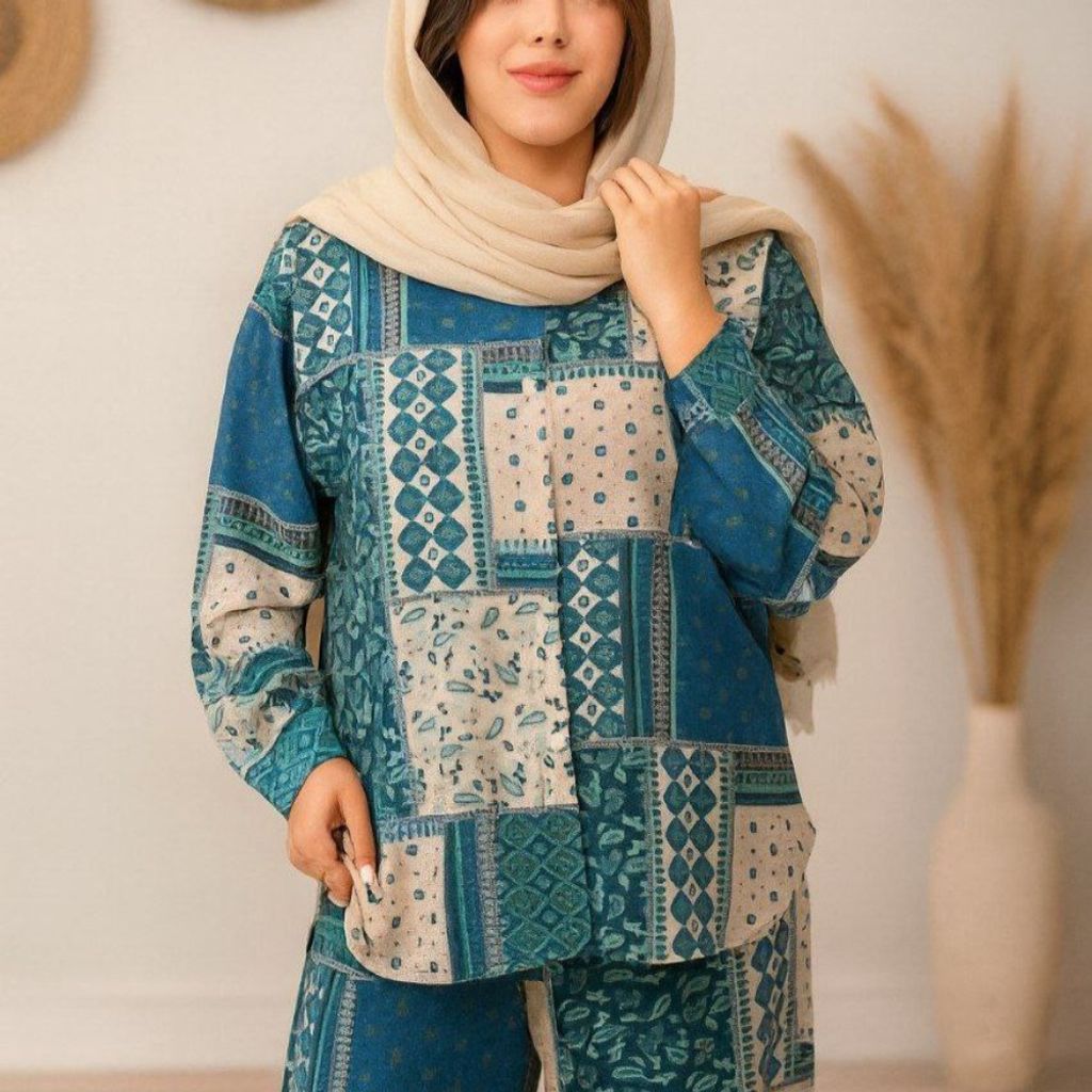 مشخصات ست مانتو شلوار پرستو