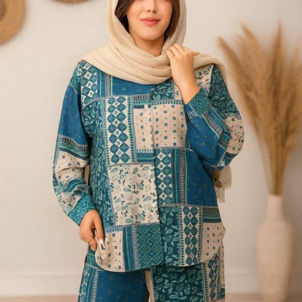 ست مانتو شلوار پرستو