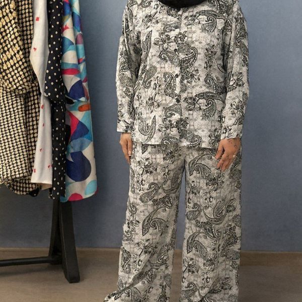 ست مانتو شلوار پرستو