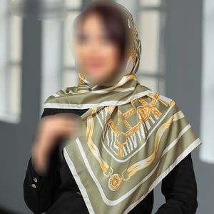 فروش اینترنتی روسری نخی وارداتی قواره 100 طرح زنجیری