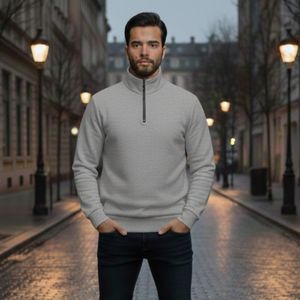 خرید اینترنتی دورس مردانه نیم زیپ مدل Behbod ( در رنگ بندی )