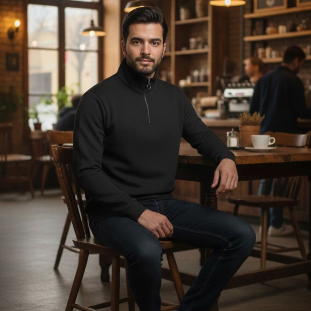 قیمت ارزان دورس مردانه نیم زیپ مدل Behbod ( در رنگ بندی )