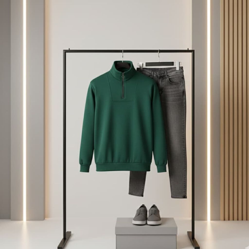 خرید آنلاین دورس مردانه نیم زیپ مدل Behbod ( در رنگ بندی )