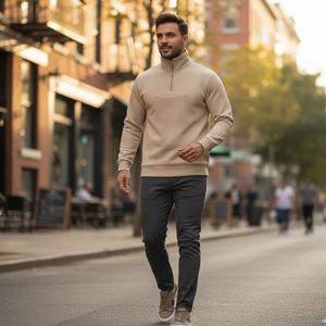 فروش اینترنتی دورس مردانه نیم زیپ مدل Behbod ( در رنگ بندی )