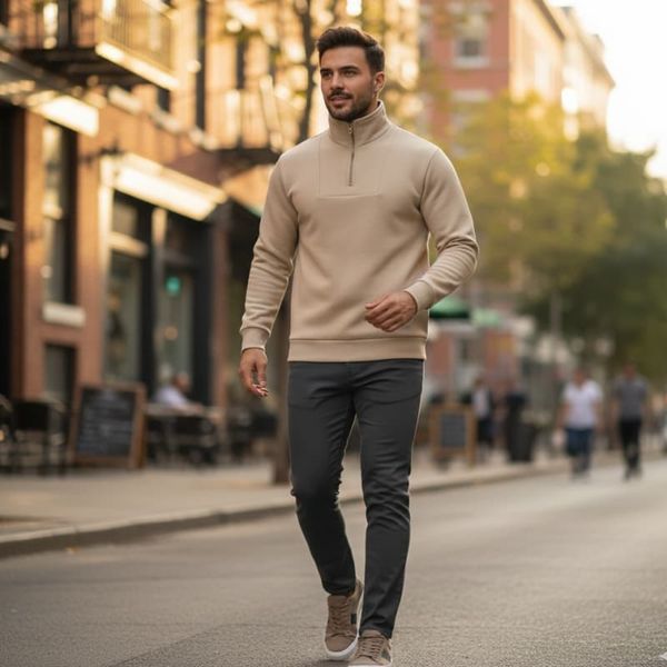 دورس مردانه نیم زیپ مدل Behbod ( در رنگ بندی )