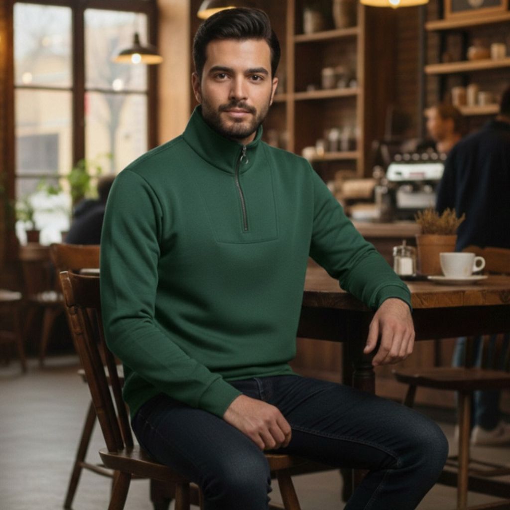 خرید انلاین دورس مردانه نیم زیپ مدل Behbod ( در رنگ بندی )