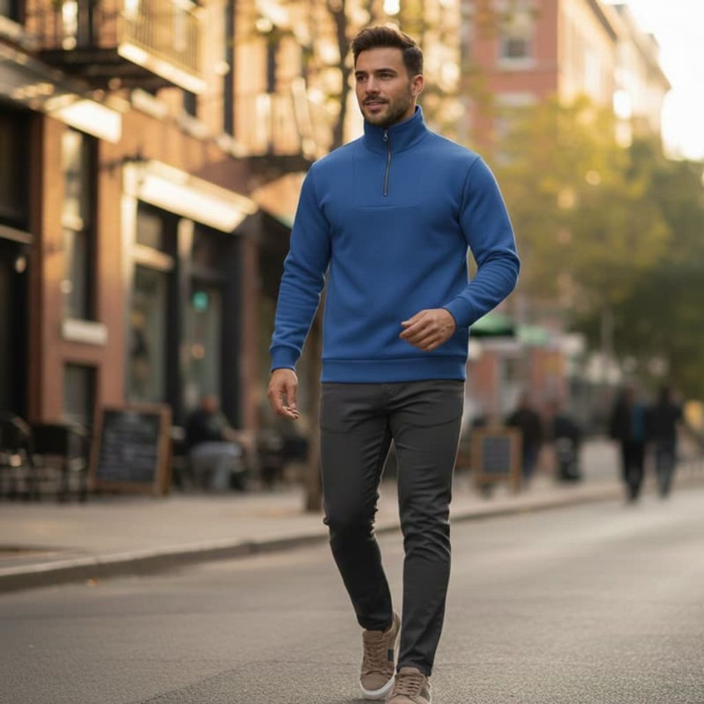 قیمت ارزان دورس مردانه نیم زیپ مدل Behbod ( در رنگ بندی )