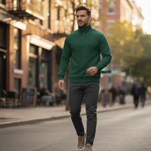 فروش اینترنتی دورس مردانه نیم زیپ مدل Behbod ( در رنگ بندی )