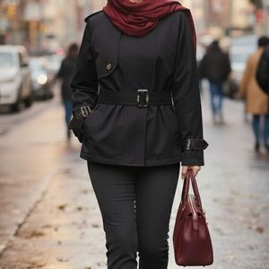 بارونی آستردار الین مشکی