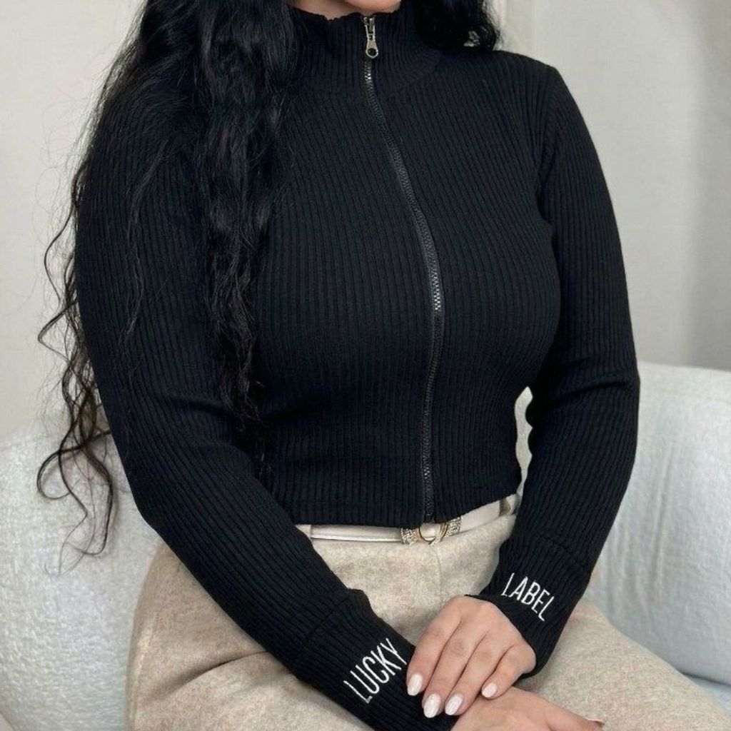 قیمت ارزان بلوز فانریپ جلو زیپ ( فینگردار)