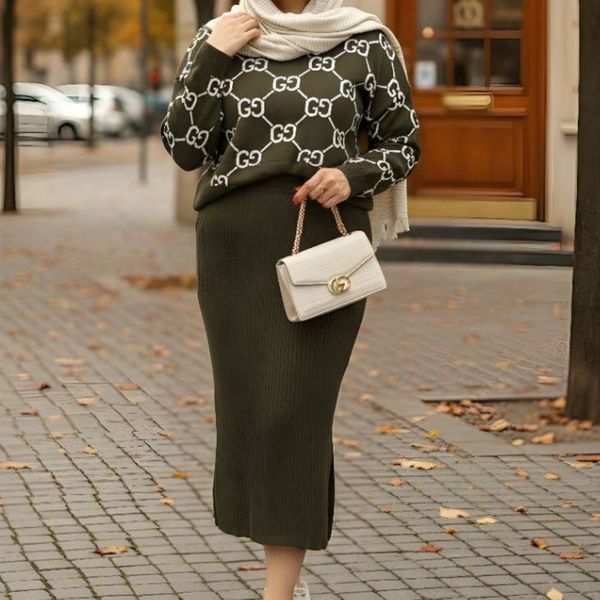 ست رویه سارافون بافت گوچی