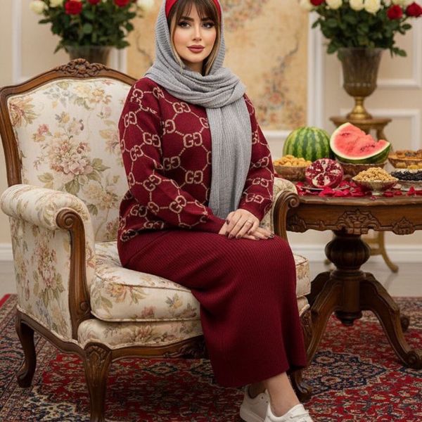 ست رویه سارافون بافت گوچی