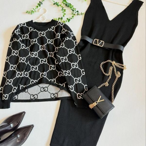 ست رویه سارافون بافت گوچی