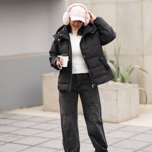 کاپشن کلاهدار آمبردی