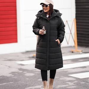 کاپشن بلند آمبردی کلاهدار