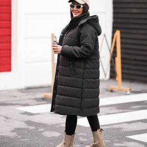 خرید انلاین کاپشن بلند آمبردی کلاهدار