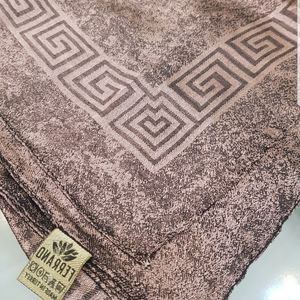 خرید آنلاین روسری  مشکی پتینه ترک وارداتی  طرح ابروبادی مجلسی 