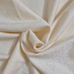 قواره پارچه کرم لیمویی ترک کت دامنی طرح دار