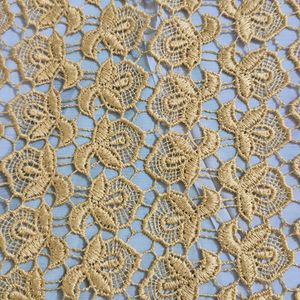 قواره پارچه گیپور نخی طلایی