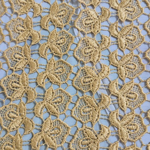 قواره پارچه گیپور نخی طلایی