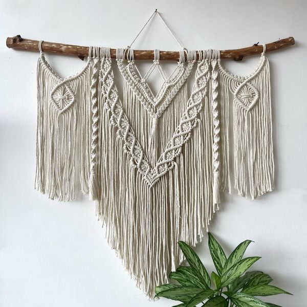 آویز مکرومه بافی مدرن مدل اکسون