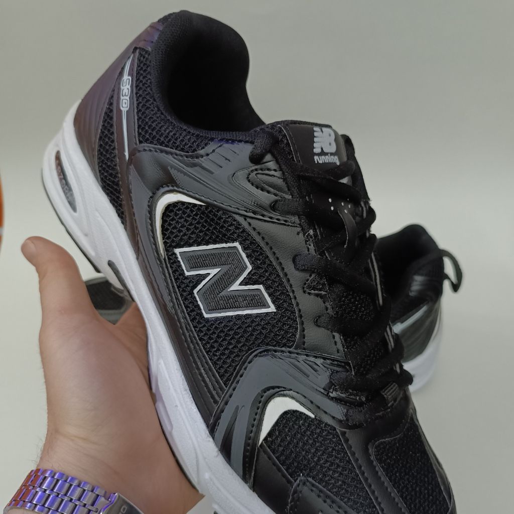 فروش اینترنتی کتونی مردانه نیوبالانس 530 بزرگپا مشکی کیفیت بالا