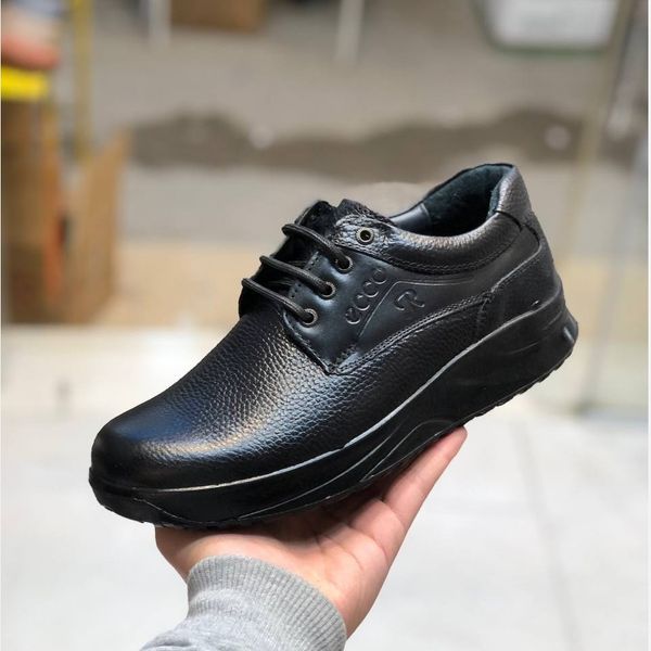 کفش چرم مردانه بندی طرح اکو برند رخشی(92)