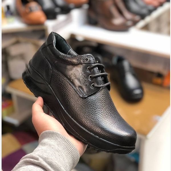 کفش چرم مردانه بندی طرح اکو برند رخشی(92)