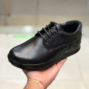 فروش اینترنتی کفش چرم مردانه بندی طرح اکو برند رخشی(92)