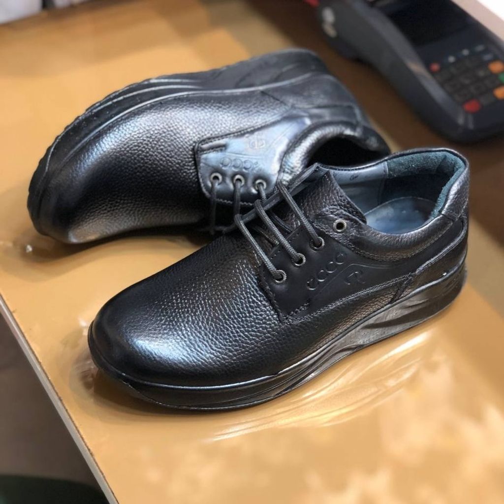 خرید انلاین کفش چرم مردانه بندی طرح اکو برند رخشی(92)