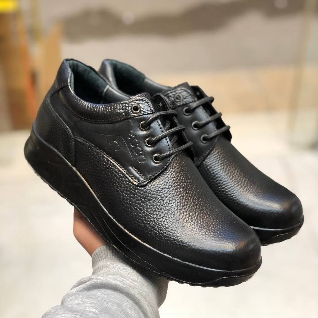 خرید انلاین کفش چرم مردانه بندی طرح اکو برند رخشی(92)