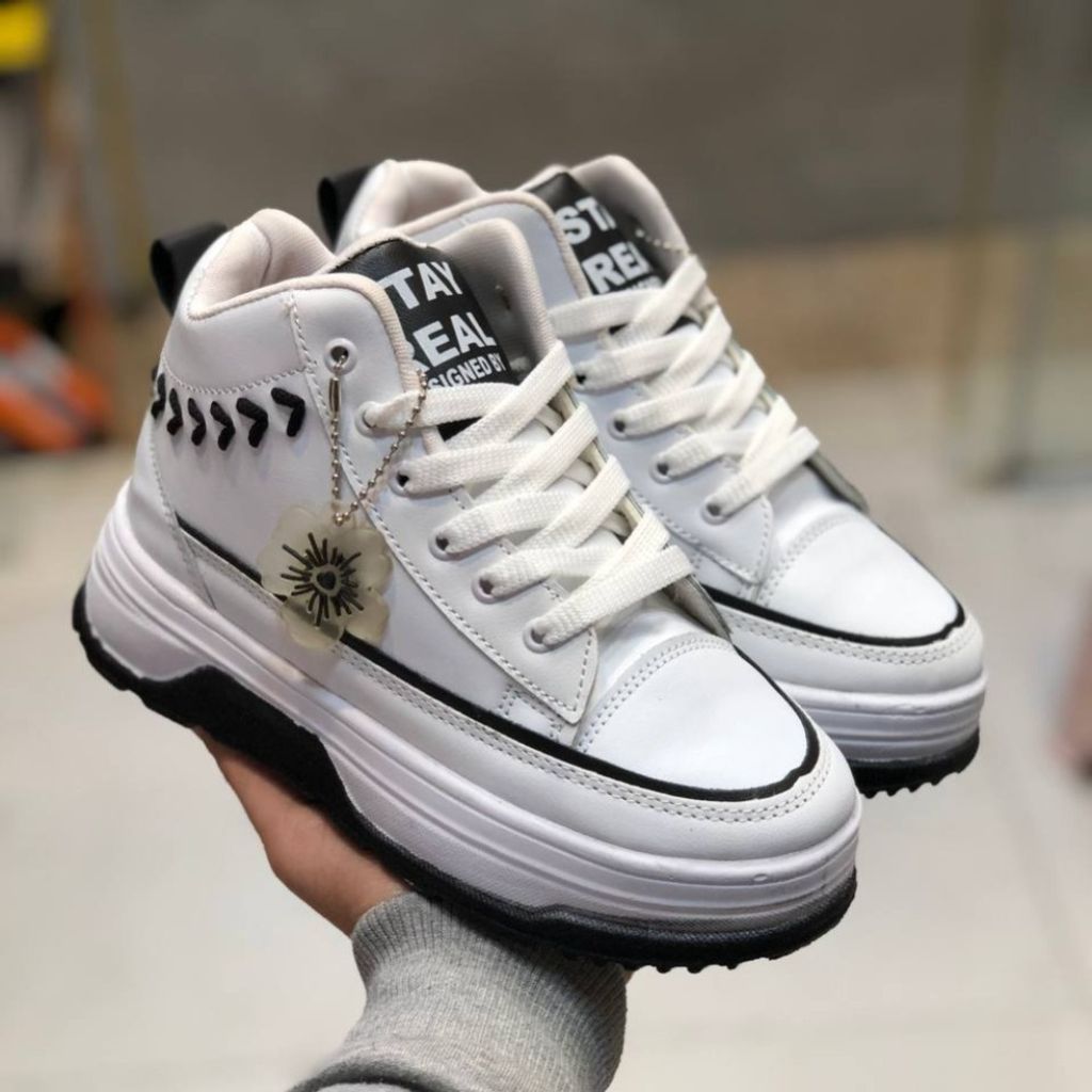 قیمت کفش ساق دار زنانه طرح گندم رنگ سفید