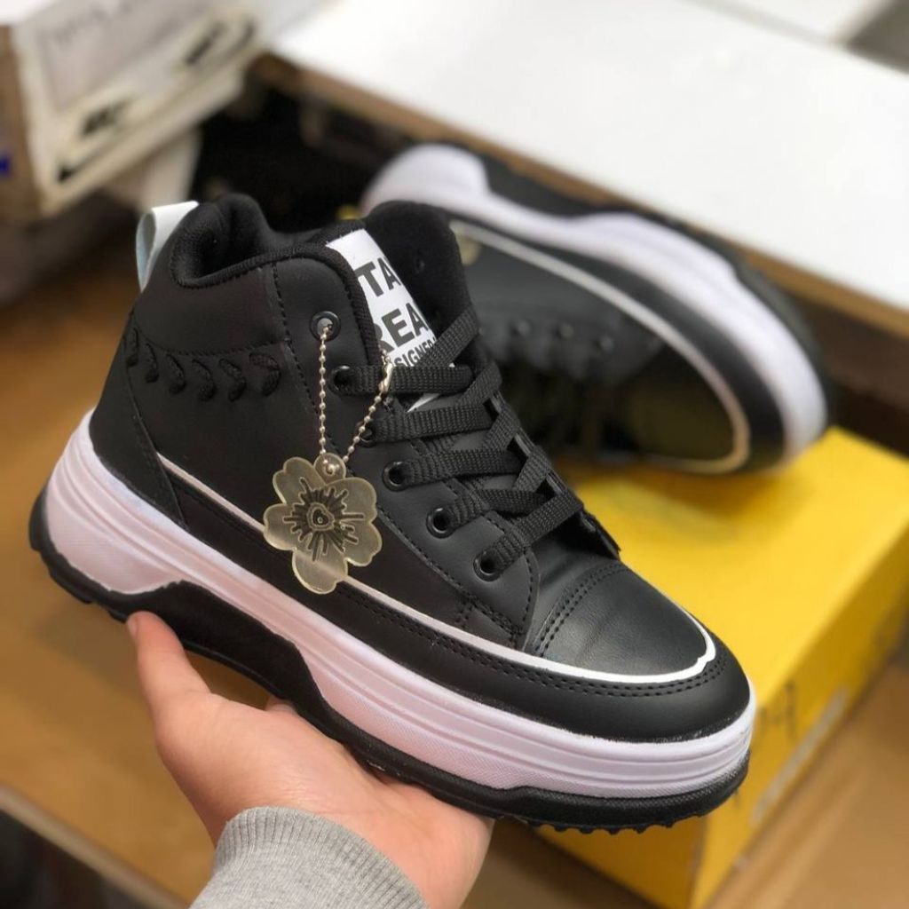 قیمت کفش ساق دار زنانه طرح گندم رنگ مشکی