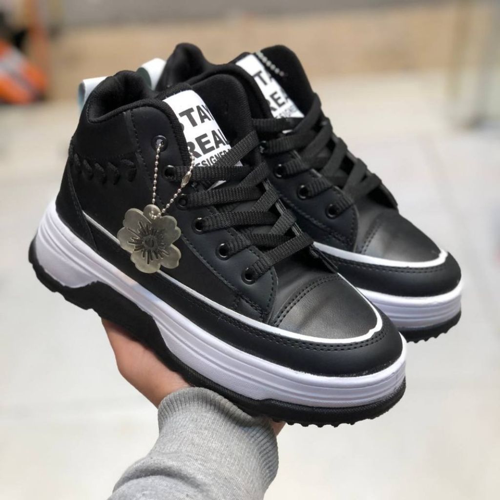 قیمت کفش ساق دار زنانه طرح گندم رنگ مشکی