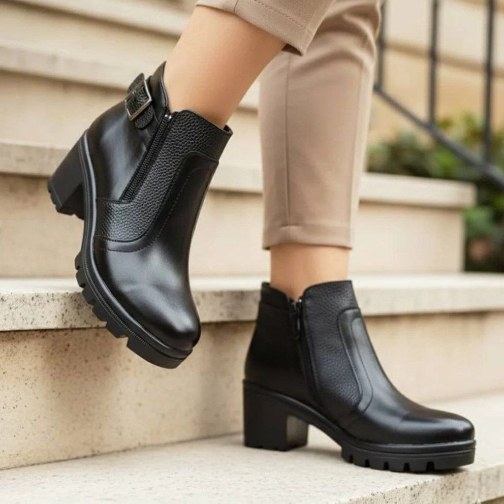 قیمت کفش نیم بوت زنانه چرم مدل ماسان