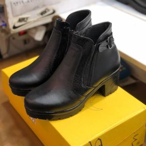 خرید انلاین کفش نیم بوت زنانه چرم مدل ماسان