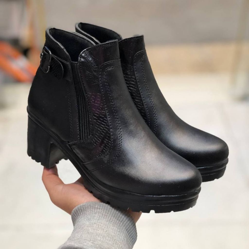 قیمت کفش نیم بوت زنانه چرم مدل ماسان