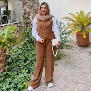 خرید انلاین ست ژیله و شلوار موکا (کالکشن فروزان نریمیسا